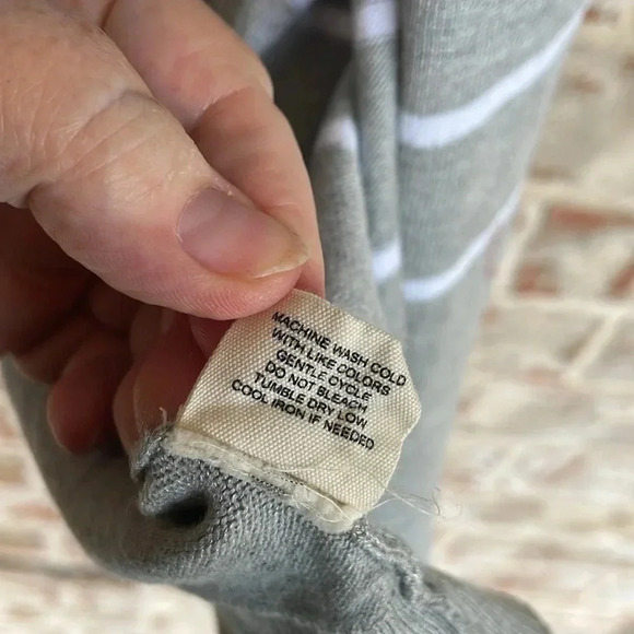 Retrology Colorblock Striped Open Lapel Catdigan Sweater - Picture 7 of 8